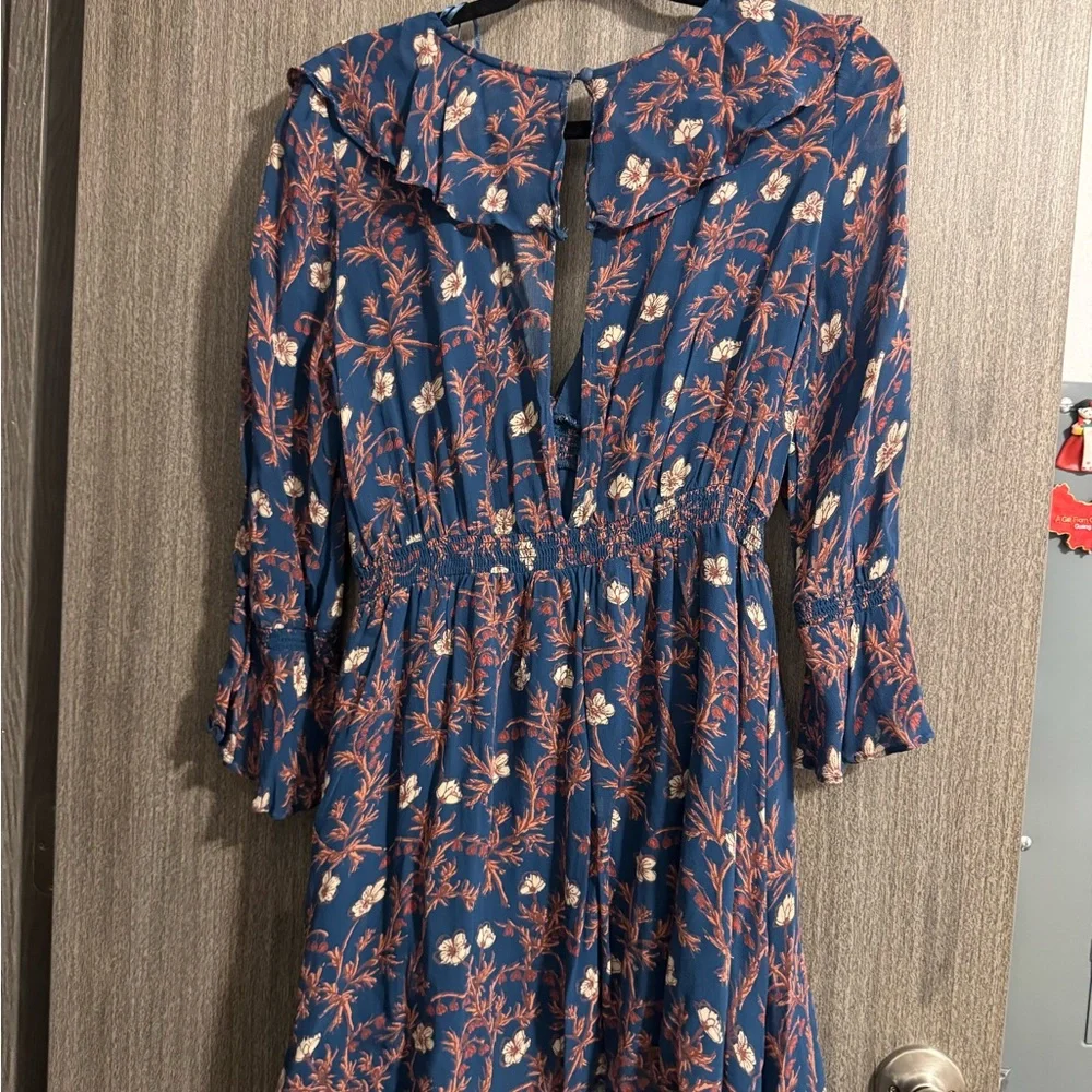 Free People Ruffle Me Up Tie-Front Mini Dress - Picture 4 of 7